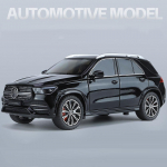 1/24 mastelio Benz GLE350 visureigio lydinio liejamas žaislinis automobilio modelis, labai imituojanti transporto priemonė su garso ir &scaron;viesos kolekcijos žaislais vaikams juoda
