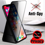 Apsauginė apsaugos nuo &scaron;nipinėjimo plėvelė, skirta Xiaomi Redmi Note 10 Pro Poco X3 Samsung A32 A52 iPhone 12 Pro Max XS MAX 6 7 8 Plus Annti Spy ekrano apsaugai Vivo Y12/Y15/Y17 juoda
