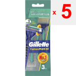 P&G Japonija Gillette Custom Plus Custom Plus EX Vienkartiniai Virpesių tipo 3 vnt.. Vyri&scaron;ki vienkartiniai skustuvai vyrams <Nespauskite stipriai prie odos, bet s
