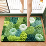 Buitinis greitai džiūstantis diatominis purvas vonios kilimėliai tualeto tualeto durų sugeriamieji kilimėliai tualeto kojų kilimėliai neslystantys kilimėliai 40x60cm