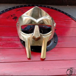 MF Doom Gladiatoriaus Kaukė | Mad Villain 18g &Scaron;velnaus Plieno Veido Romėnų &Scaron;arvų Replika Viduramžių Rankų Darbo SCA LARP &Scaron;almas