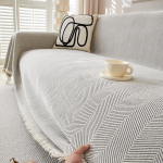 Nordic Solid Color Summer Cool Sofos Užvalkalas Sofos Rank&scaron;luostis Nuo Įbrėžimų Visi&scaron;kai Uždengiamos Sofos Antklodė Neslystantis naminių vaikų sofos rank&scaron;luostis 180x130cm