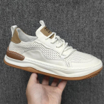Mada Natūrali Oda Vyri&scaron;ki Laisvalaikio Batai Lauko Vyri&scaron;ki Sportiniai Batai Patogūs Kvėpuojantys Bėgimo Batai Lengvas Sportas Zapatillas Hombre 38 balta