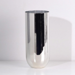 Paprasta moderni geometrinė metalinė vaza, svetainė, auk&scaron;tos klasės meno dizainas, gėlių konteineris, modelio kambarys, mink&scaron;ti dekoravimo papuo&scaron;alai