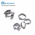 Dantų tiesios vielos lanko juostos 16#-35#, metalinių žiedų rinkinys, 4 vnt. 25# (4 pieces/bag)