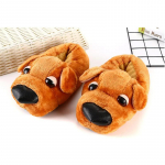 Mielos Pūkuotos &Scaron;lepetės &Scaron;uniukai Moteri&scaron;kos 3D Gyvūnų Namų Kailinės Loafer &Scaron;lepetės Unisex Mulų Batai Naujos Kambarinės &Scaron;lepetės &Scaron;eimos Derinimo Batai &Scaron;uniukas CN 36-37 geltona