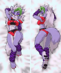 Anime Dekoro Pagalvės Užvalkalas Pūkuotas Roxanne Wolf (fnaf) Dakimakura Waifu Pagalvės užvalkalas, dvipusis spaudas, apkabinamo kūno pagalvės užvalkalas, dovana 40x120cm pillowcase