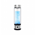 Filtro jonizatorius Vandenilio generatorius Energijos vandens puodelis Didelis borosilikato antioksidantas H2 Vandenilio turtingas sveikatos priežiūros vandens butelis CHINA&110V-240V pilka
