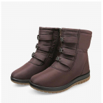 2024 Žieminiai Batai Moterims Sniego Batai Storu Padu Plok&scaron;čiapadžiai Moteri&scaron;ki Auliukiniai Batai &Scaron;ilti Pliu&scaron;iniai &Scaron;alti Žieminiai Batai Didelis Dydis 42 Juodi Raudoni D145 42 ruda