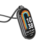 Mijobs Metalinis Pakabukas Nerūdijančio Plieno Laikrodžio Karoliai For Xiaomi Mi Band 8 / 9 / 9 NFC