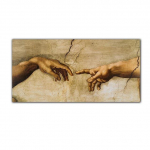 Adamo aliejinės tapybos reprodukcijos, sienų menas, pasaulinio garso aliejinė tapyba, Michelangelo &scaron;eimos apranga 70*170cm No Frame