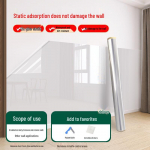 Skaidūs elektrostatiniai sienų lipdukai: Vaikių kambario dekoras ir apsauginė plėvelė 40cm x 1m