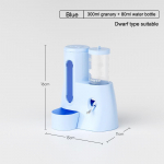 Automatinis žiurkėno auksinio me&scaron;kiuko mažo augintinio maisto dozatorius didelės talpos nepralaidus maisto dubenėlis su fontanėliu gyvūnų reikmenys