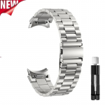 Metalinis dirželis, skirtas Samsung Galaxy Watch 7 6 5 4 44 mm 40 mm apyrankės vienu paspaudimu, skirtas Samsung Galaxy Watch 7 6 Classic 47 mm apyrankei Galaxy Watch 4 40mm