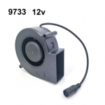 12V 9733 au&scaron;inimo ventiliatorius turbo pūstuvas Ventiliatorius Kintamo greičio reguliatorius Kepsninės ventiliatorius Oro pūstuvas Pikniko kepsninė Malkinė viryklė Maisto gaminimas 97x33mm