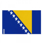 Vėliava - Bosnija ir Hercegovina - 160 x 240 cm - Poliesteris - Dvipusė - Metalinės kilpos