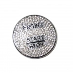 Mercedes Benz E klasės W213 2016-2019 m. variklio paleidimo-sustabdymo degimo mygtuko jungiklio modifikavimas, dirbtinio kri&scaron;tolo deimanto lipdukas