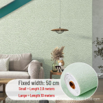 3D lipnūs vandeniui atsparūs sienų lipdukai miegamajam ir svetainei &ndash; drėgmei atspari apdaila, skirta padengti trūkumus 10m x 50cm x 2.5mm žalia