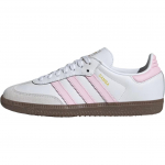 adidas Samba OG J Balti Skaidriai Rožiniai Guminiai Vaiki&scaron;ki Sportbačiai Debesėlio Baltumo JQ2845 35&frac12;