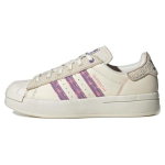 Adidas Originals Superstar Ayoon Patogūs kvėpuojantys žemi krep&scaron;inio bateliai Moteri&scaron;ki sportbačiai Balti Violetiniai IG3001 36⅔