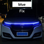 &Scaron;viečianti LED Automobilio Gaubto &Scaron;viesos Juosta Automobilio Variklio Gaubto Vėdinimo Grotelių Dekoratyvinė Aplinkos Lempa 12v Modifikuoto Automobilio Dienos &Scaron;viesos 120cm