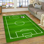 3D futbolo aik&scaron;tės kiliminis kilimėlis, skirtas miegamojo svetainei namų sofos dekoravimui, vaikų žaidimui, didelis dekoro grindų kilimėlis, dovana 60*90cm