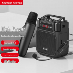 Newman MS19 Dvigubo mikrofono 35W Ne&scaron;iojamas belaidis balso stiprintuvas CN ki&scaron;tukas (adapteris įtrauktas)