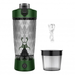 22oz/650ml Elektrinis Automatinis Baltymų Kokteilių Mai&scaron;ytuvas USB Įkraunamas Ne&scaron;iojamas Plaktuvas Puodeliai Baltymų Miltelių Mai&scaron;ymo Puodelis Sporto Salės Sportui žalia