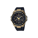 CASIO Vyri&scaron;kas G-STEEL serijos juodas laikrodis GST-S300G-1A9 GST-S300G-1A9 Gold Black Watch Dial black