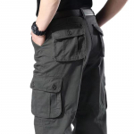 Cargo Pants Vyri&scaron;ki medvilniniai kombinezonai lauko darbo kelnės Didelio dydžio žygio kelnės 44 armijos žalia spalva