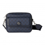 Gucci Ophidia Sidabrinės spalvos Nuimamas reguliuojamas peties dirželis Drobės ir odos apdailos drobės krep&scaron;ys Vyri&scaron;kas peties krep&scaron;ys Tamsiai mėlynas 802170-FACJY-8441 Basic Set (Bag+Dust Bag)