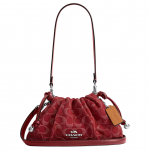 Coach Faye 26 Nuimamas peties dirželis Rai&scaron;telis Magnetinis užsegimas Pasirinktas džinsinis odos lygios odos peties krep&scaron;ys Vidutinio dydžio CDB93-SVDN8 Basic Set (Bag+Dust Bag)