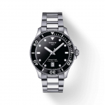 Tissot Nerūdijančio plieno juodo ciferblato vyri&scaron;kas madingas laikrodis T120.410.11.051.00 juoda