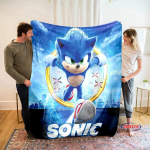 HD Ežiuko animacinis filmas Mink&scaron;tas flanelinis pledas lovai, miegamajam, sofai, piknikui, &scaron;iltas užklotas lauko poilsiui, kelionėms, dovana 150x200cm