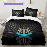 Newcastle United Ra&scaron;to Lovos Patalynės Antklodės Komplektas Namų Dekoras Dovana (1 * antklodės užvalkalas + 2 * pagalvės užvalkalai be &scaron;erdies) 135x200cm gray