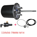 Padangų keitimo pneumatinis cilindras ASD-LGG-320mm gray