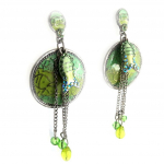 Les Tr&eacute;sors De Lily [E0573] - Boucles Cr&eacute;ateur 'Thalassa' Vert žalia