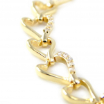 Les Tr&eacute;sors De Lily [H0502] - Bracelet Plaqu&eacute; or 'Love' dor&eacute;