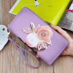 SCIONE Wallet Women Fashion 2020 Print Clutch Užtrauktukas Daugiafunkcis mobiliojo telefono dėklas 10cm*2.5cm*19cm juoda