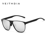 VEITHDIA prekės ženklo dizaineris Unisex nerūdijančio plieno TR90 vyri&scaron;ki akiniai nuo saulės poliarizuoti UV400 lę&scaron;iai saulės akiniai moterims gafas de sol 3920 sidabras
