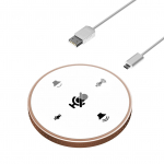 Stalinio kompiuterio USB konferencijos garsiakalbis mikrofonas Integruotas garsiakalbis 360 laipsnių įvairiakryptis kompiuterio kompiuteris juoda