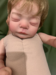 47CM 3D dažais matomos odos venos Mink&scaron;tas silikoninis audinys Kūno Reborn Boy Baby Doll Žaisliukas Mergaitei Kaip Real Sleeping Alive Boneca