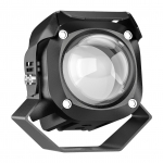 Motociklo vairavimo žibintas 15W 6500K 6000LM motociklo pagalbiniai žibintai apvalūs led rūko žibintai 1vnt. juoda