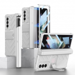 Visi&scaron;kai apsaugotas ekrano stiklo plėvelės dėklas, skirtas Samsung Galaxy Z Fold 4 Fold3 Fold4 Fold 3 5g Zfold4 Zfold3 Stovo laikiklis Coque No Pen juoda