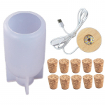 Naujas 12 vnt dervos liejimo butelio formos silikono gamybos epoksidinių formų rinkinys &bdquo;pasidaryk pats&ldquo;