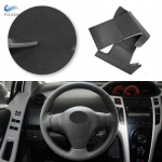 Juodi automobilių priedai Vairo dangčio odinė apdaila Toyota Yaris 2007 2008 2009 2010 2011 RAV4 2006-2012 Vios 2008-