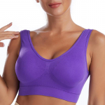 Besiūlė liemenėlė su pagalvėlėmis Didelio dydžio liemenėlės moterims Active Brassiere belaidė liemenėlė Push Up didelio dydžio liemenė 4XL