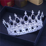 Crystal Queen King Tiaras ir karūnos Vestuvių Diadema Nuotakai Moterų galvos apdangalai Plaukų papuo&scaron;alai Vestuviniai galvos papuo&scaron;alai Priedai