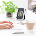 Belaidis LCD elektroninis vidaus lauko orų stoties skaitmeninis termometro temperatūros jutiklis