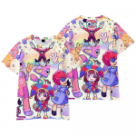 Juokingi The Amazing Digital Circus Anime mar&scaron;kinėliai Puikūs vyri&scaron;ki mar&scaron;kinėliai su kaklu Kasdieniai universalūs gatvės drabužiai, madingi mar&scaron;kinėliai Camisetas Ropa Hombre XS